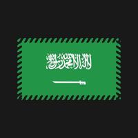 Saudiarabien flagga vektor. National flagga vektor