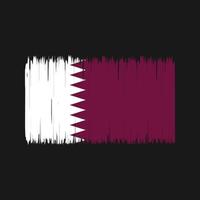 Bürste der Katar-Flagge. Nationalflagge vektor