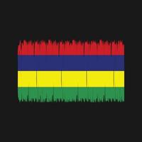 Mauritius-Flagge-Pinsel. Nationalflagge vektor