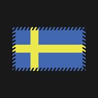 Vektor der schwedischen Flagge. Nationalflagge