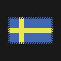 sverige flagga vektor. National flagga vektor