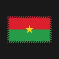 burkina faso flagga vektor. National flagga vektor