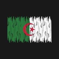 algeriska flaggan penseldrag. National flagga vektor