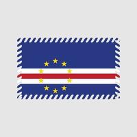 Vektor der Kap-Verde-Flagge. Nationalflagge
