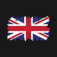Flaggenvektor des Vereinigten Königreichs. Nationalflagge
