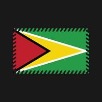 Guyana flagga vektor. National flagga vektor