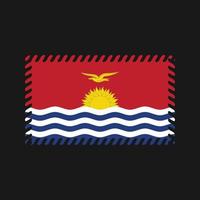 Kiribati-Flaggenvektor. Nationalflagge vektor
