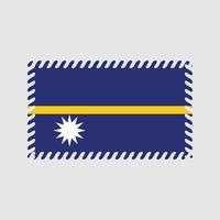 Nauru-Flaggenvektor. Nationalflagge vektor