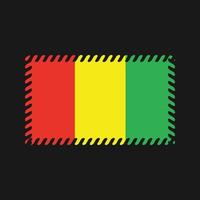 Guinea-Flaggenvektor. Nationalflagge vektor
