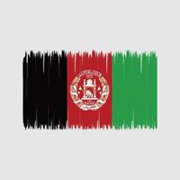 afghanistan flagga borste. National flagga vektor