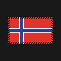 Norges flagga vektor. National flagga vektor