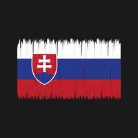 Slovakien flaggborste. National flagga vektor