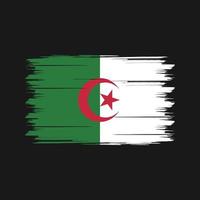 Algeriets flaggborste. National flagga vektor