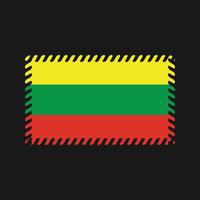 Vektor der litauischen Flagge. Nationalflagge