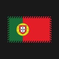 Vektor der portugiesischen Flagge. Nationalflagge