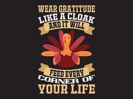 Thanksgiving-T-Shirt-Design-Vektordatei vektor