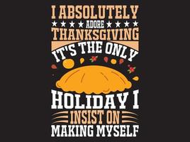 Thanksgiving-T-Shirt-Design-Vektordatei vektor