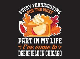 Thanksgiving t-shirt design vektor fil