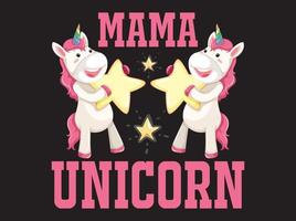 unicorn t-shirt design vektor fil