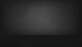 Dunkelgrauer Studioraum mit leerem Wandhintergrund, Hintergrund grauer Zementboden, Vektor-3D-Illustration der schwarzen Betonoberfläche mit weichem Licht und Schatten. Banner für Loft-Designkonzept vektor