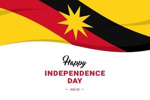Tag der Unabhängigkeit Sarawaks vektor