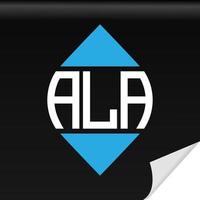 ala kreativa initialer brev logotyp design med vektorgrafik vektor