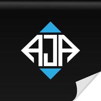 aja kreative Initialen schreiben Logo-Design mit Vektorgrafik vektor