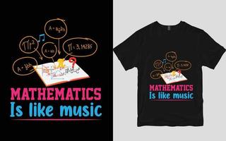 Mathe-T-Shirt-Design vektor