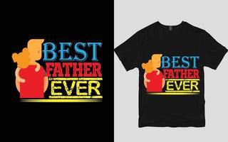 T-Shirt-Design des Vaters vektor