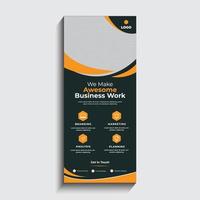 Corporate Business Roll-Up-Banner-Signage-Standee-Vorlage vektor