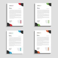 kreativa moderna företag brevpapper mall design vektor
