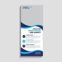 Corporate Business Roll-Up-Banner-Signage-Standee-Vorlage vektor