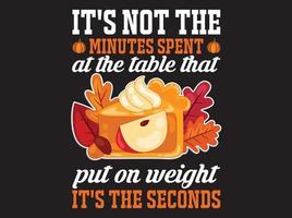 Thanksgiving t-shirt design vektor fil