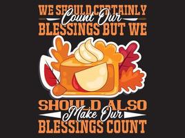 Thanksgiving t-shirt design vektor fil