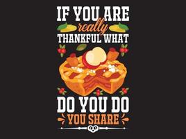 Thanksgiving t-shirt design vektor fil