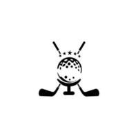 Golfwettbewerbsturnier für Golfplatz- oder Golfturnierkarte verwendet werden vektor