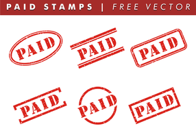 Bezahlte Briefmarken Freier Vektor