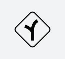 Verkehrszeichen-Symbol Vektor-Logo-Design-Vorlage vektor