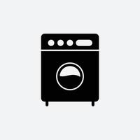 Waschmaschine Symbol Vektor-Logo-Design-Vorlage vektor