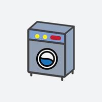 tvättmaskin ikon vektor logotyp formgivningsmall