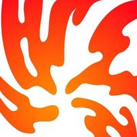 orange gewellt, flüssige Farbverlaufszusammenfassung, gewelltes Gestaltungselement, flüssiges grafisches Formelement, Wellen, Wasser, Spritzwasser, Wirbelwelle vektor