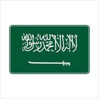 Saudi Arabien Flagge mit Strichzeichnungen Design Vektor