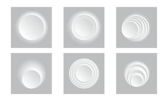 samling av spiral abstrakta former. vektor illustration