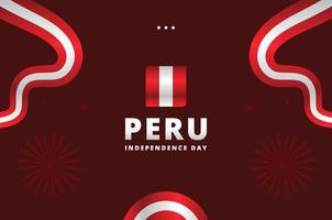 peru unabhängigkeitstag designhintergrund für internationalen moment vektor