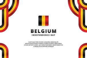 belgischer unabhängigkeitstag designhintergrund für internationalen moment vektor