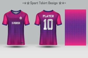 abstraktes Fußballtrikot mit geometrischem Muster Mockup-Vorlage Sport-T-Shirt-Design vektor