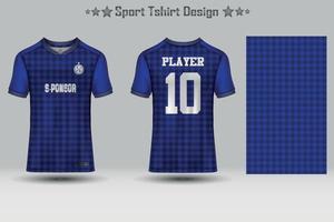 abstraktes Fußballtrikot mit geometrischem Muster Mockup-Vorlage Sport-T-Shirt-Design vektor