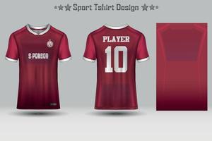 abstraktes Fußballtrikot mit geometrischem Muster Mockup-Vorlage Sport-T-Shirt-Design vektor