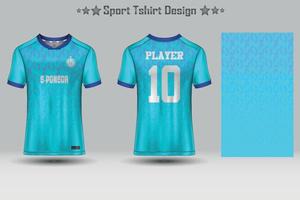 abstrakt fotbollströja geometriska mönster mockup mall sport t-shirt design vektor