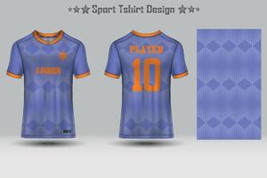 abstraktes Fußballtrikot mit geometrischem Muster Mockup-Vorlage Sport-T-Shirt-Design vektor